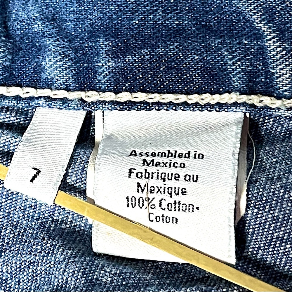 CALVIN KLEIN 90’s Boyfriend Jeans Button Fly Rinse Wash Blue Size 7 - Picture 8 of 9